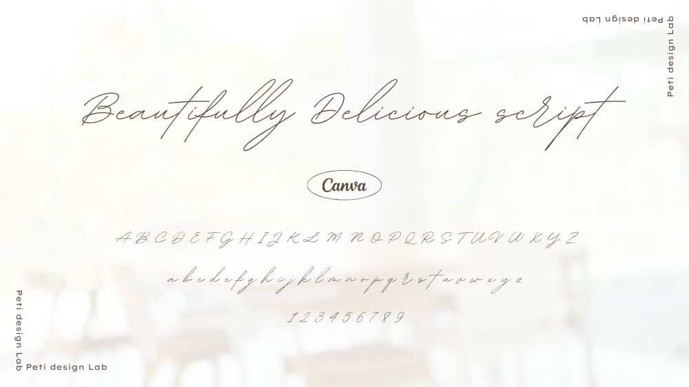 Beautifully Delicious script
